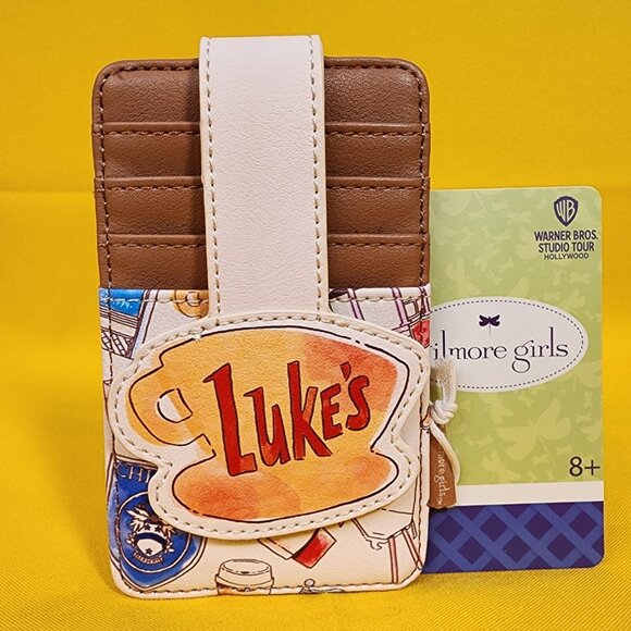 Loungefly Gilmore Girls Lukes Cafe Coffee Shop Allover Print Cardholder Wallet - Picture 1 of 11